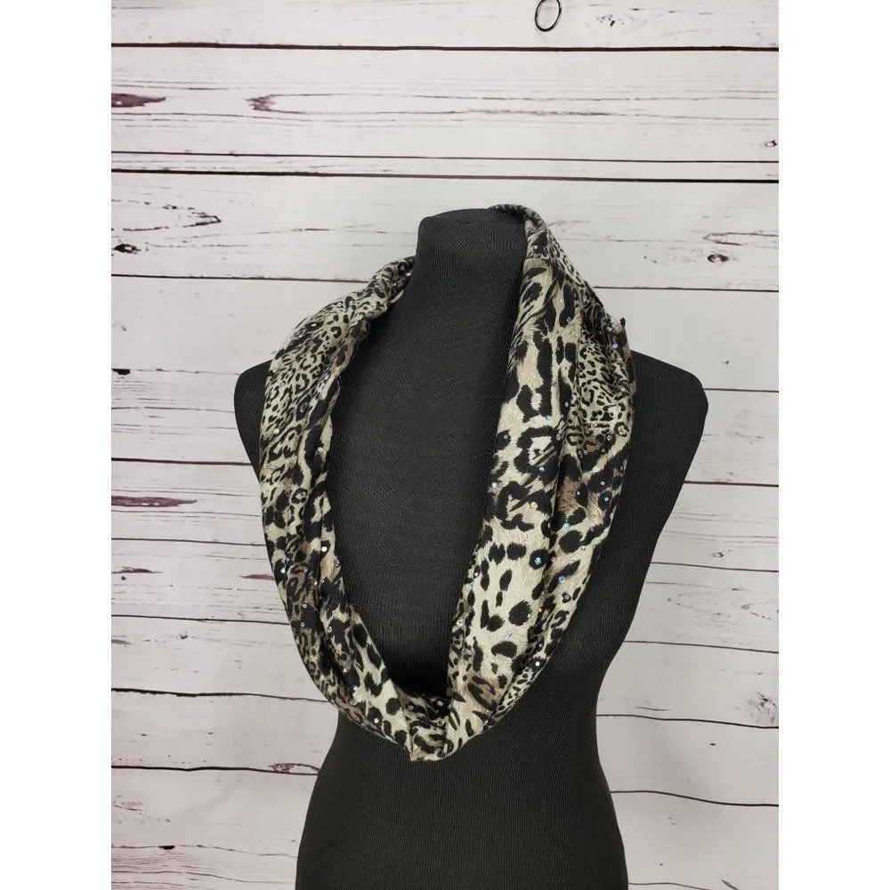 Notations Leopard Cheetah Animal Print‎ Women's Infinity Scarf